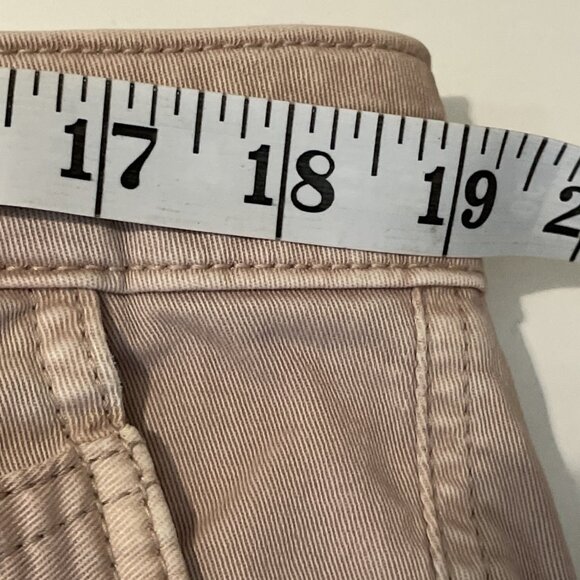 Torrid Military Crop Pant Women's 18 Taupe Pale Pink Twill Ankle Cargo Stretch - Picture 8 of 10